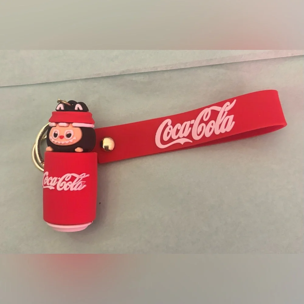 Coca Cola Labubu Collectible Bag Charm